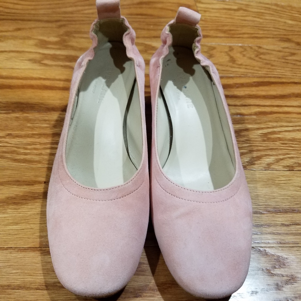 The Day Heel from Everlane - Pink Suede